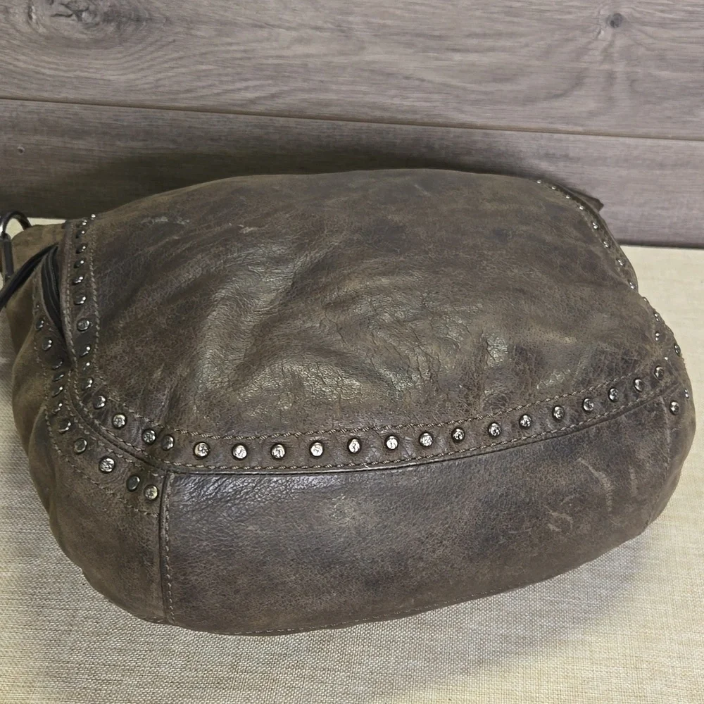 Frye and Co. Brown Studded Leather Women's Bag